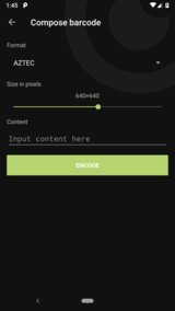 Screenshot Compose Barcode